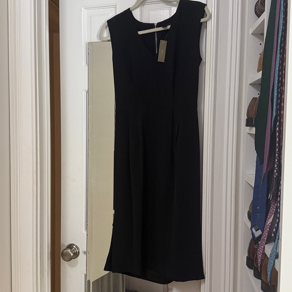NWT J. Crew Classic Black knee-length Dress